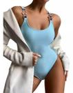 N-J0305-Maiô Biquíni Bikini Bordado Brilho Pedraria Luxo Lançamento
