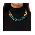 N-L0224-Colar Bijuteria Festa Luxo Corrente Grossa Elegante A1045