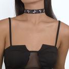 N-L0355 Colar Choker Bordado Borboleta N-L0355 Colar Choker Bordado Borboleta