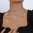 N-L0358 Colar Choker Strass Debutante