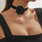 N-L1937-Colar Bijuteria Festa Luxo Flor Gargantilha Sexy J18
