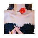 N-L2012-Colar Bijuteria Festa Luxo Choker Flor Dança Elegante A1424 N-L2012-Colar Bijuteria Festa Luxo Choker Flor Dança Elegante A1424