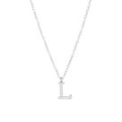 N-L7001-Colar Bijuteria Festa Luxo Letra L Corrente Strass 4o1401