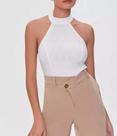 N0366-Blusa Festa Balada Sexy Lisa Linho Réveillon Gola Alta 28s11