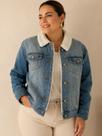 N1039-Jaqueta Feminina Jeans Atemporal Pelinhos Inverno A232 -