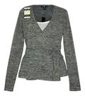 N1052-Blusa Casaquinho Transpassado Gola V Outono Inverno M1701 N1052-Blusa Casaquinho Transpassado Gola V Outono Inverno M1701