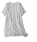N1108-Blusa Feminina Alongada Bata Soltinha Rendada Leve Jl0102