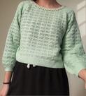 N1167-Blusa De Frio Casaco Tricô Crochê Pedraria Pérola Luxo 177k