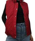 N1241-Colete Feminino Poliéster Acolchoado Inverno Bolsos 188m