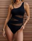 N1318-Biquíni Bikini Maiô Bojo Preto Ombro Único Lançamento 488q