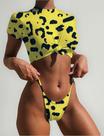N1432 Bikini Biquíni Neon Fio Dental Top Cropped Nozinho 5ma3107