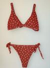 N1438 Bikini Biquíni Regulável Estampado Bolinha Amarração 5jn0304 N1438 Bikini Biquíni Regulável Estampado Bolinha Amarração 5jn0304