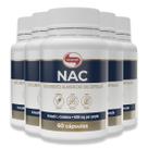 NAC 600mg 60 Cápsulas Vitafor Kit 5