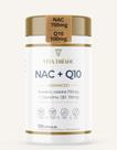 NAC 700mg com Coenzima Q10 100mg Advanced 120 Cápsulas Alta Concentração Antioxidante Rende 2 meses