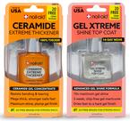 Nail-Aid Ceramide Thickener e Gel Top Coat, kit com 2