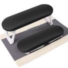 Nail Arm Rest SUBAY em couro PU dobrável para manicure preto