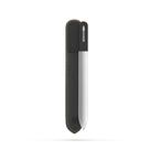 Nail File GermaniKure Czech Crystal Glass com estojo de couro de camurça