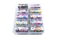 Nail Foil Unhas Decorado com Desenhos, Caixa com 10 Rolos