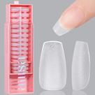 Nail Tips AILLSA Short Coffin Soft Gel, capa completa, 450 unidades