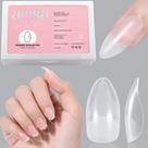 Nail Tips AILLSA Short Stiletto Upgrade Matte Soft Gel x240