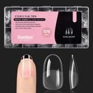 Nail Tips Beetles Gel Short Oval 576 unidades de capa completa Gelly