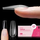 Nail Tips besouros Tipex Instant Apex 120 unidades de caixão longo