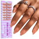 Nail Tips Btartbox Almond Short Soft Gel Press-on 160 unidades