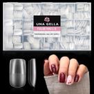 Nail Tips UNA GELLA Short Square Pre-Buff Soft Gel 504 unidades