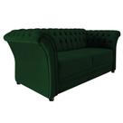 Namoradeira Chesterfield Sofia Suede Verde - Doce Sonho Móveis Namoradeira Chesterfield Sofia Suede Verde - Doce Sonho Móveis