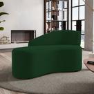 Namoradeira Compacta Decorativa Orgânica Auren 100cm Suede Verde - Desk Design Namoradeira Compacta Decorativa Orgânica Auren 100cm Suede Verde - Desk Design