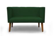 Namoradeira Decorativa Barcelona Suede Verde - Casa & Estofados Namoradeira Decorativa Barcelona Suede Verde - Casa & Estofados