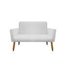Namoradeira Decorativa Malibu 2 Lugares material sintético Branco Namoradeira Decorativa Malibu 2 Lugares material sintético Branco