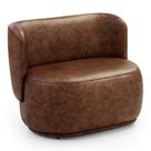 Namoradeira Decorativa Orgânica Molly 02 Lugares material sintético Whisky - Abmaza