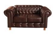 Namoradeira Sofá Chesterfield com Capitonê Luís Xv Marrom Café Namoradeira Sofá Chesterfield com Capitonê Luís Xv Marrom Café