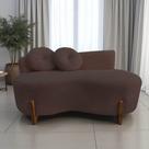 Namoradeira Sofá Feijão Lounge Orgânica Couro Marrom Namoradeira Sofá Feijão Lounge Orgânica Couro Marrom