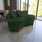 Namoradeira Sofá Feijão Lounge Orgânica Suede Verde