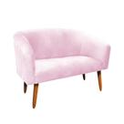 Namoradeira Stella Suede rosa Bebê Namoradeira Stella Suede rosa Bebê