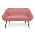 Namoradeira Suede Rose Castanho Namoradeira Suede Rose Castanho