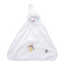 Naninha Atoalhada Cachorrinha Lili Branca com Prendedor de Chupeta Zip Toys
