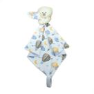 Naninha Bebê Menino Premium com Prendedor Chupeta Dupla Face Malha 100% Algodão e Plush