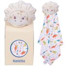 Naninha Bebê Paninho com Prendedor de Chupeta Dino