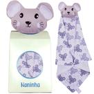 Naninha Bebê Paninho com Prendedor de Chupeta Ratinho