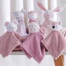 Naninha bichos em plush Fofinha bebê Infantil menino/menina - Bene Casa 27cm x 27cm SORTIDOS