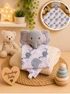 Naninha De Bichinho Pano de Boca com Porta Chupeta Para Bebe Bichinho Pelúcia Cheirinho