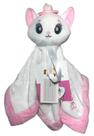 Naninha De Pelúcia Boneca Personagem Menina Gata Gatinha Marie Branco E Rosa Recomendado Para Bebê E Criança Brinquedo Educativo Transicional