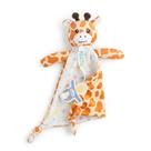 Naninha de Pelúcia Girafa Pimpolho com Prendedor de Chupeta Laranja 2+ Meses