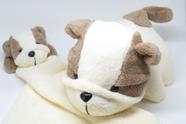 Naninha e cachorrinho buldogue microfibra fleece 2 peças