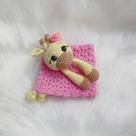 Naninha mantinha de apego amigurumi girafinha menina Naninha mantinha de apego amigurumi girafinha menina