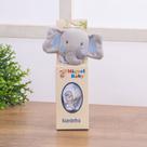 Naninha Paninho De Boca Para Bebê Com Prendedor De Chupeta E Bichinho Elefante Azul