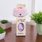 Naninha Paninho De Boca Para Bebê Com Prendedor De Chupeta E Bichinho Raposa Rosa